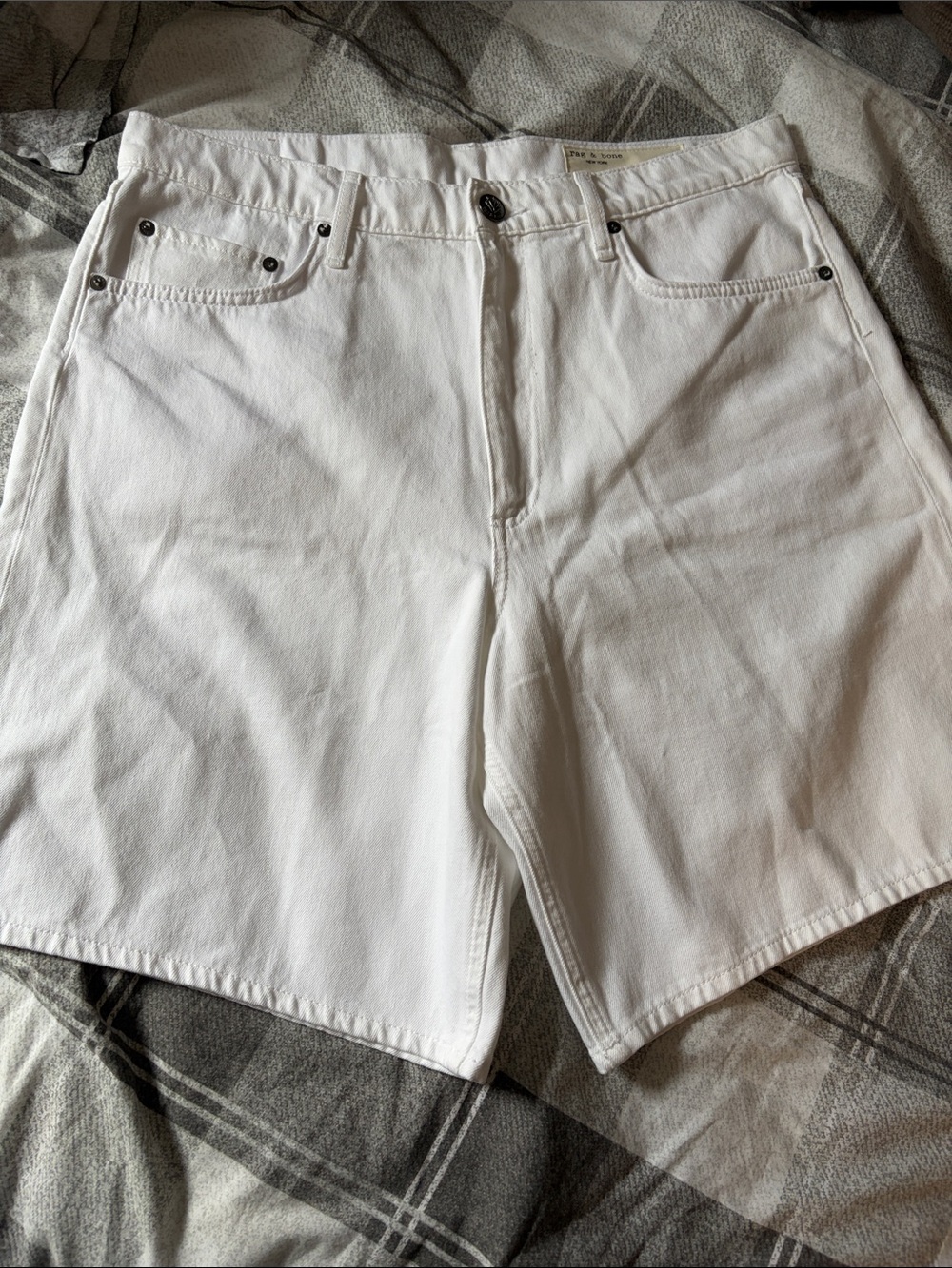 RAG & BONE MCKENNA HIGH-RISE BERMUDA DENIM SHORT - Picture 3 of 8